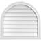 Ekena Millwork Round Top Surface Mount PVC Gable Vent w/ 2"W x 2"P Brickmould Sill Frame, 28"W x 26"H GVPRT28X2603SN - alternate 1